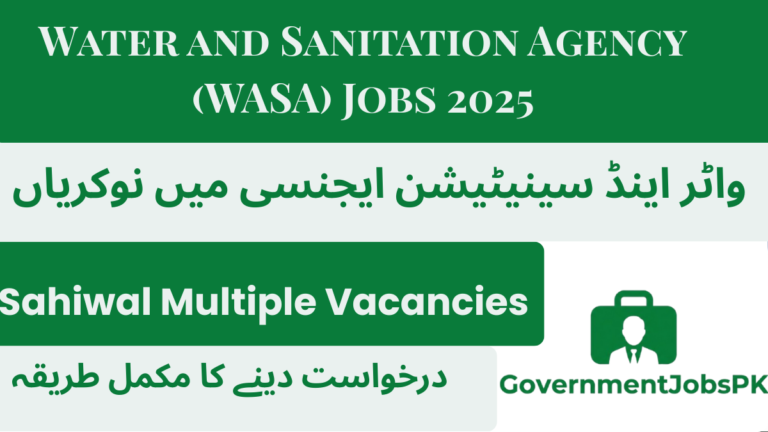 Water and Sanitation Agency (WASA) Jobs 2025