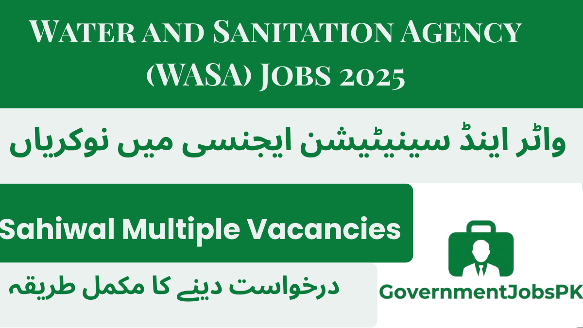 Water and Sanitation Agency (WASA) Jobs 2025