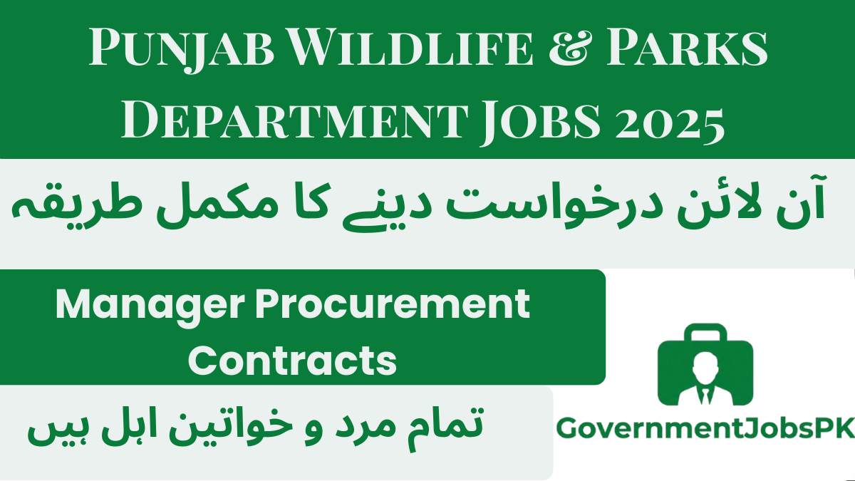 Punjab Wildlife & Parks Department Jobs 2025