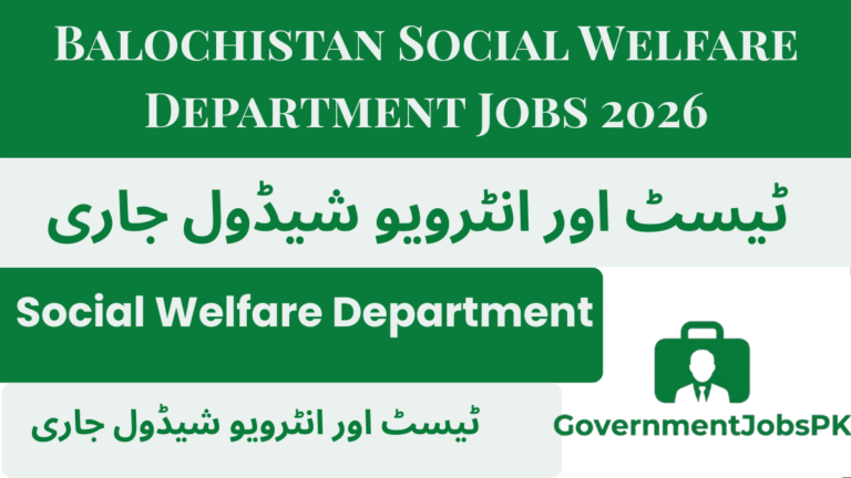 Balochistan Social Welfare Department Jobs 2026